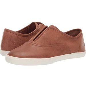 Frye Mindy Leather Slip-On Sneaker Cognac
